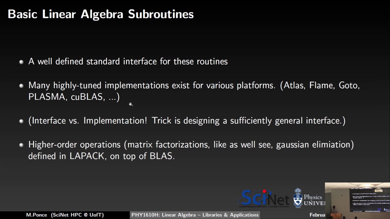 Scientific Computing Lecture 13: Linear Algebra with BLAS and LAPACK