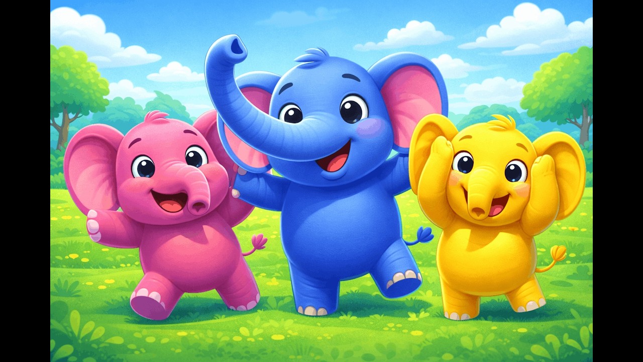 Elli the Elephant’s Funny Adventure 🐘🎶 | Kids Nursery Rhyme