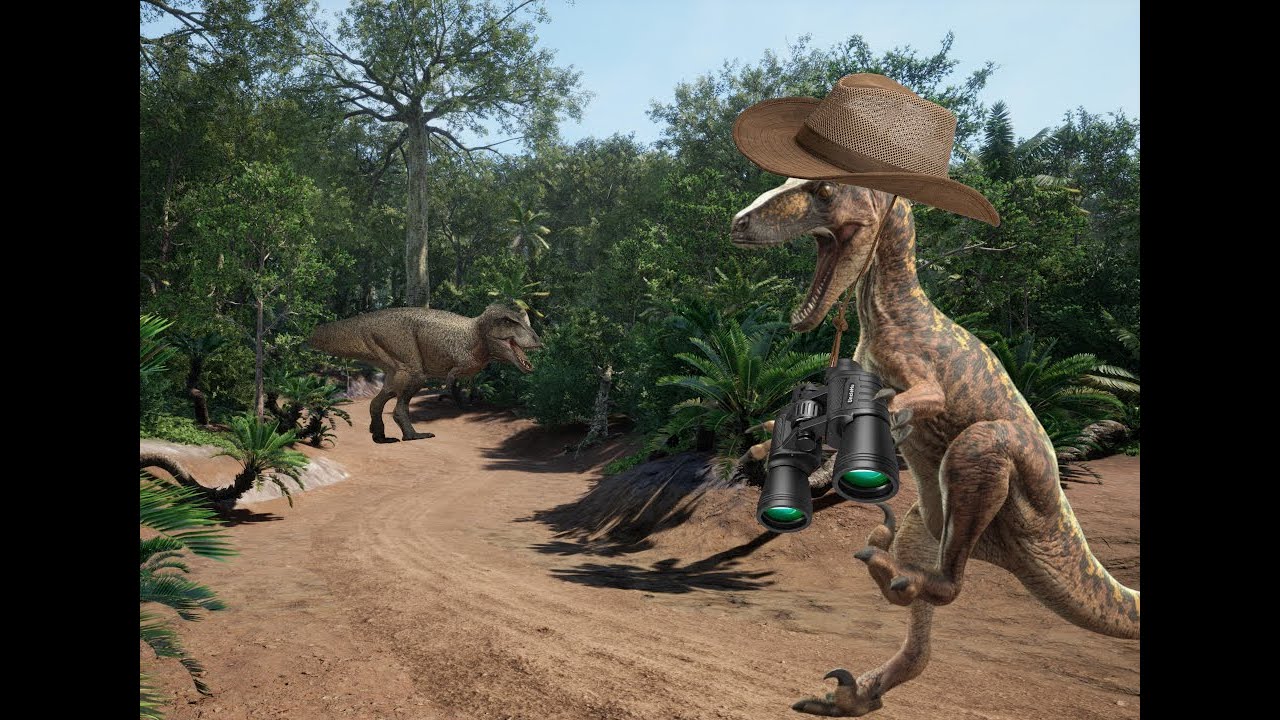Raptors Rex watching with an unexpected ending