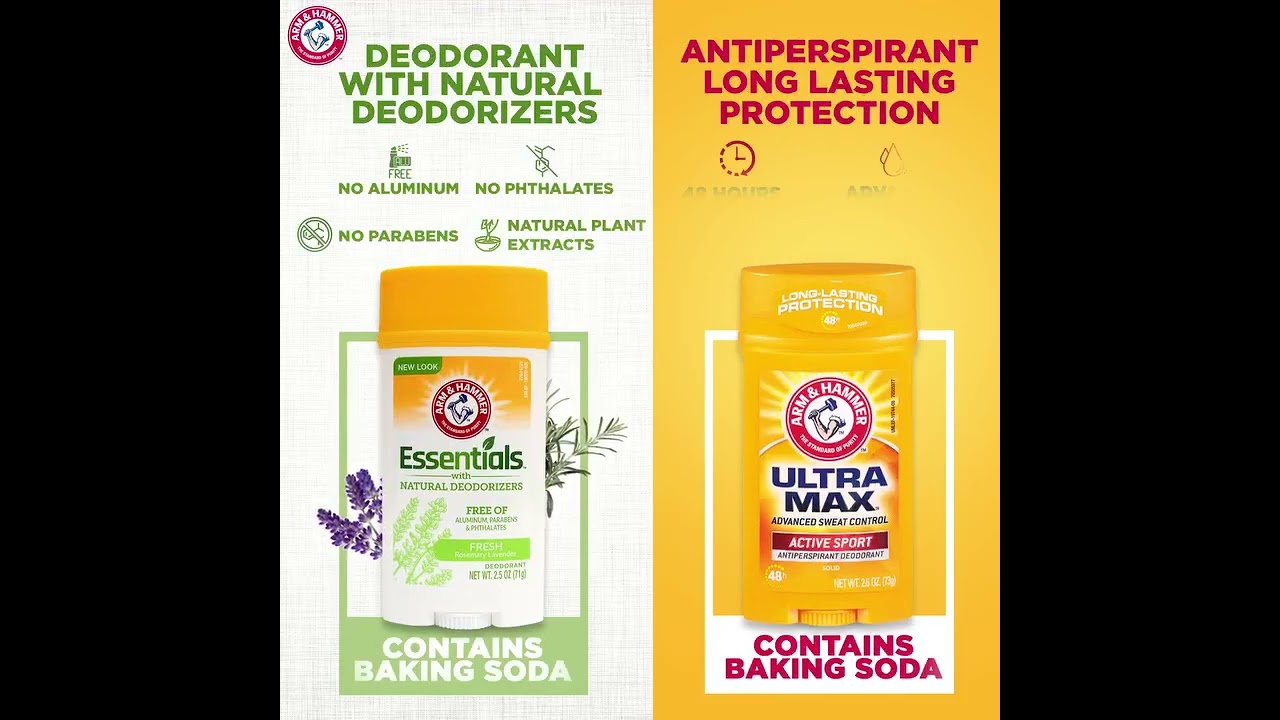 Arm & Hammer - Antiperspirants and Deodorants - UltraMax and Essentials
