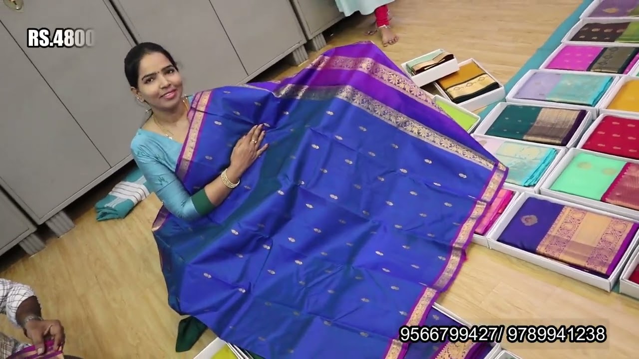 Rs.3800 Onwards Pure Handloom Kanchipuram Silk Sarees | New Designs Wholesale Price Online Available