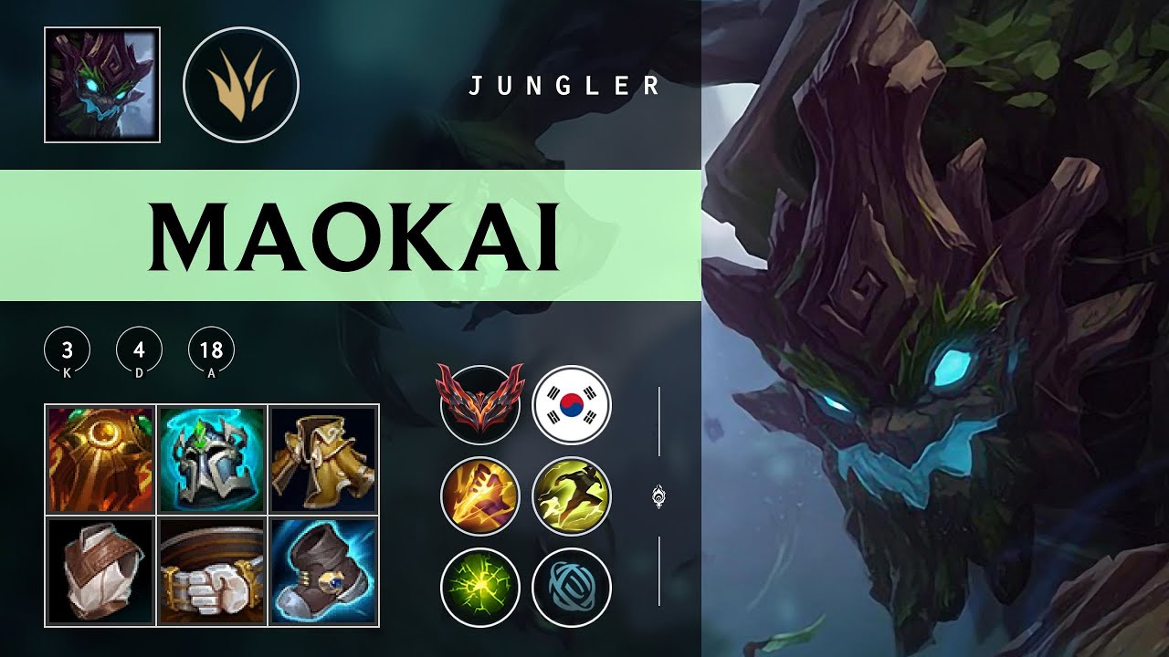 Maokai Jungle vs Lillia - KR Grandmaster Patch 25.24