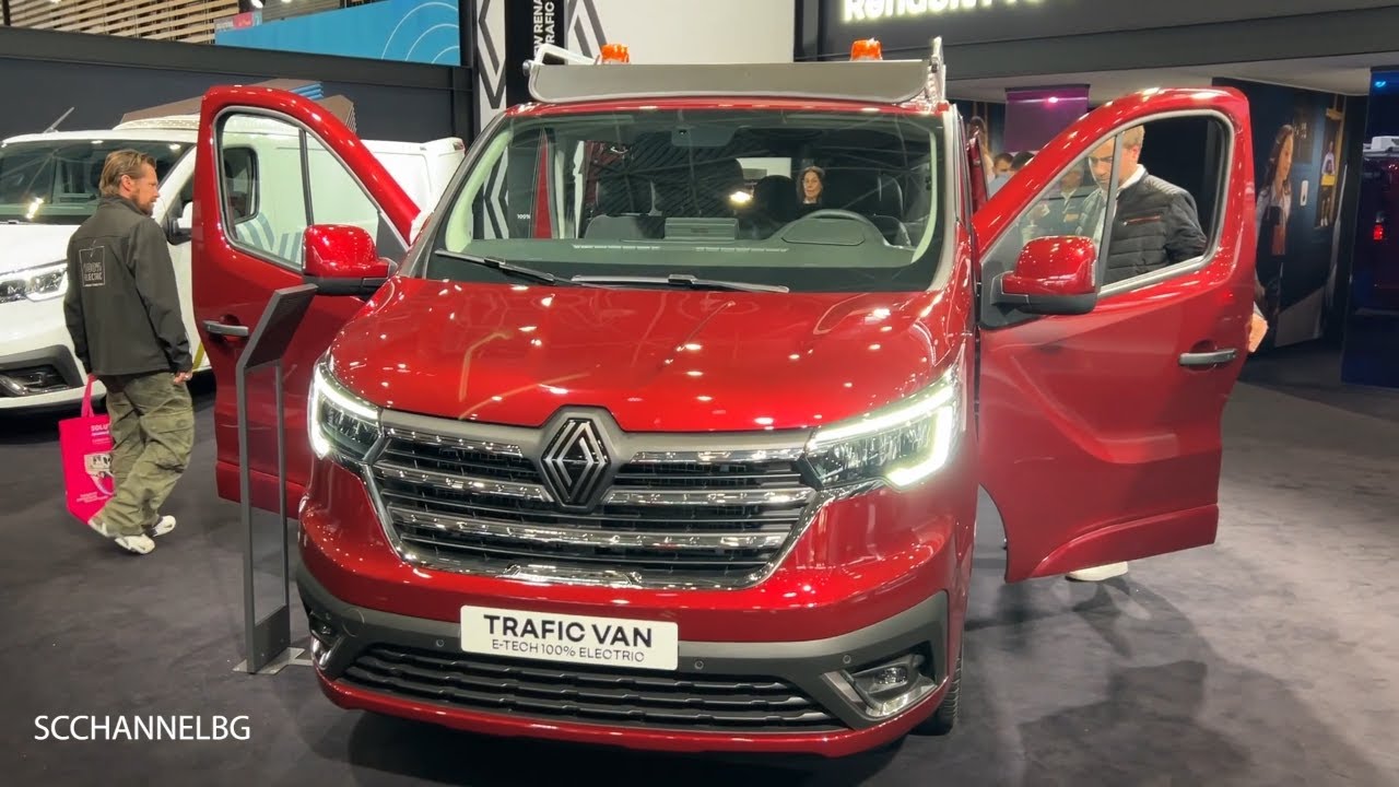 Renault Trafic Van E Tech Electric (2024) New Logo Facelift Debut At Solutrans Lyon 2023
