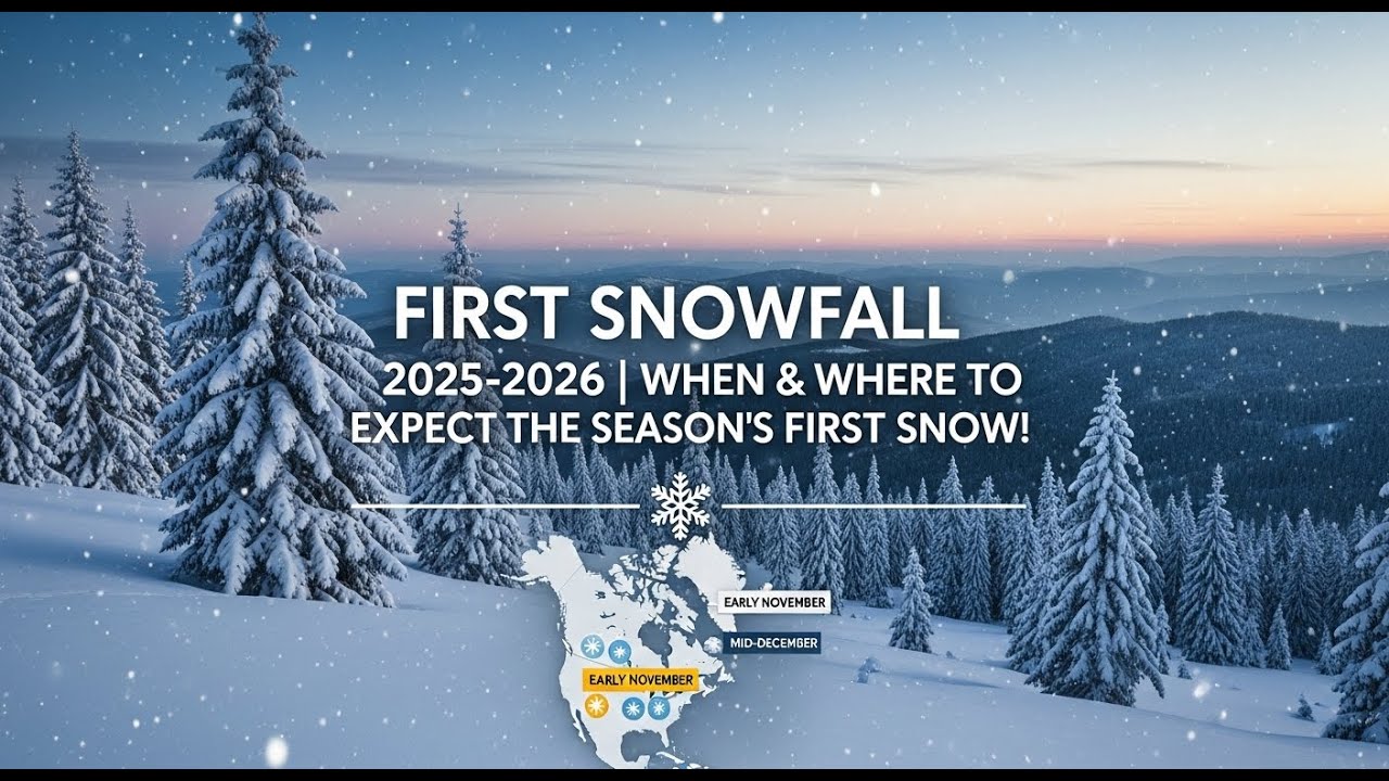 First Snowfall 2025-2026 Forecast | When & Where to Expect! #FirstSnowfall #WinterForecast2025 #US