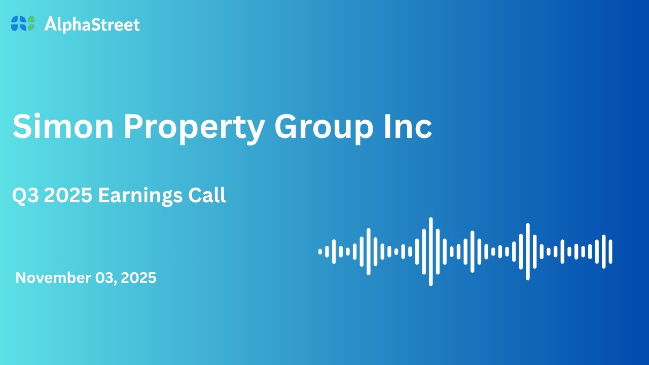SPG Stock | Simon Property Group Inc Q3 2025 Earnings Call