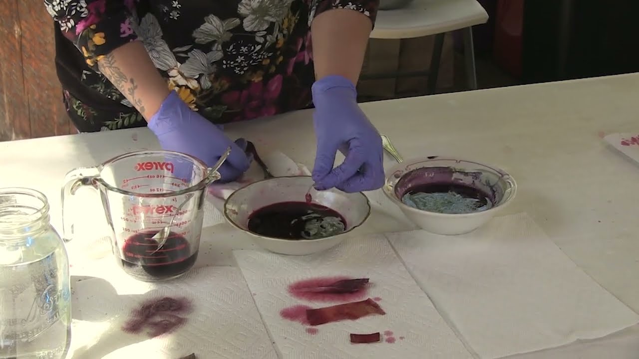 (13) Dye Bath Recipe & Dyeing with Cottonwood Catkins (Natural Dyes project)