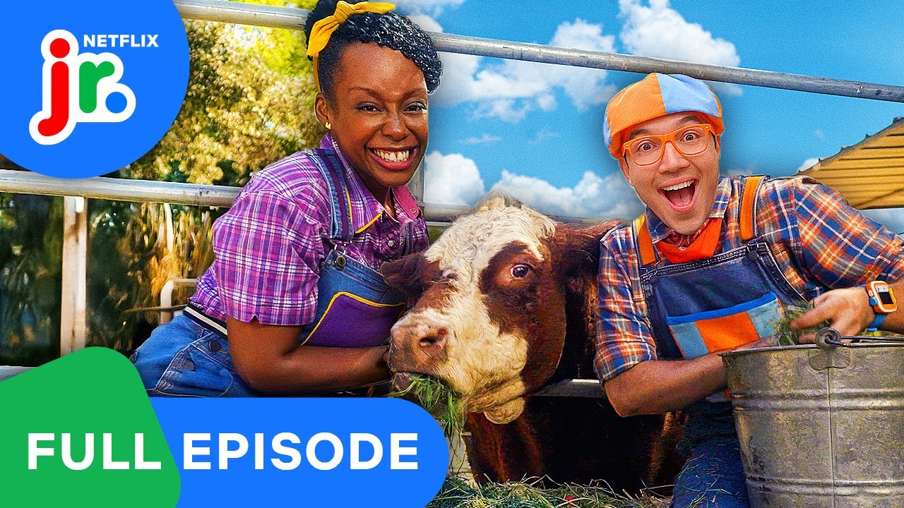 Farmers 🐮🐣 FULL EPISODE | Blippi's Job Show | Netflix Jr