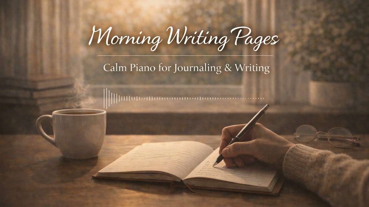 Morning Writing Pages | Calm Piano for Journaling & Writing (1 Hour) | Quiet Pages Studio