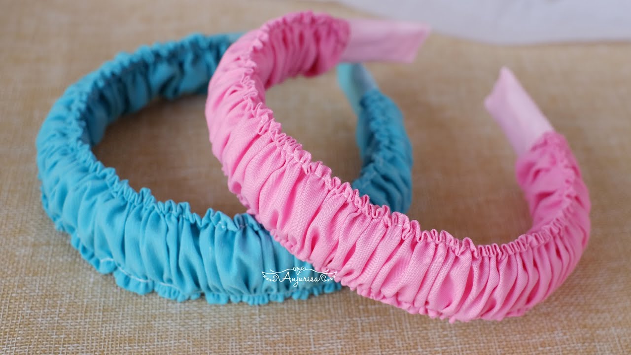 Beautiful Ruched Headband Tutorial - How to Make Hard Headband Scrunchie