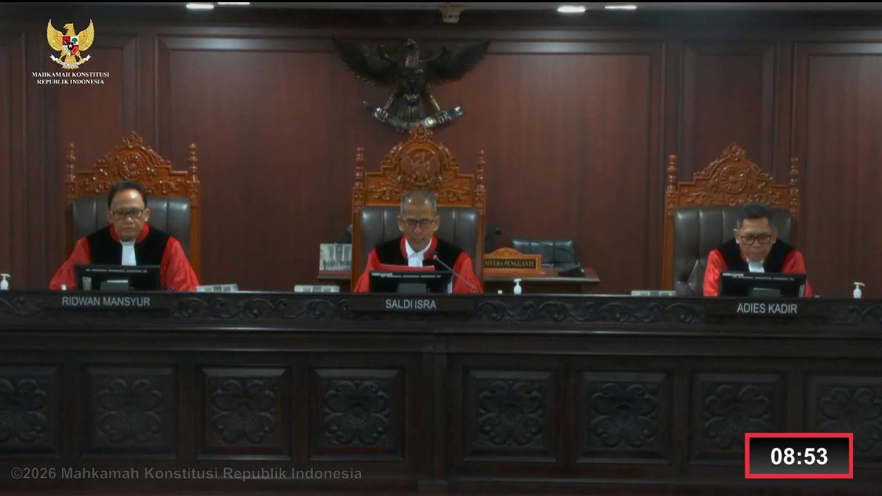 Sidang Perkara Nomor 75/PUU-XXIV/2026. Jum'at, 27 Februari 2026.