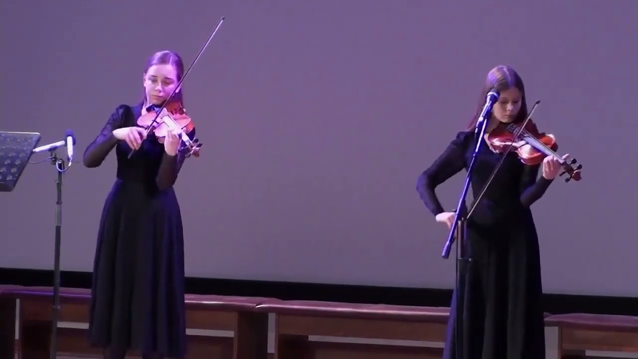 Течет ли жизнь мирно/скрипки - Толстопятова Алена, Харлашкина Лина