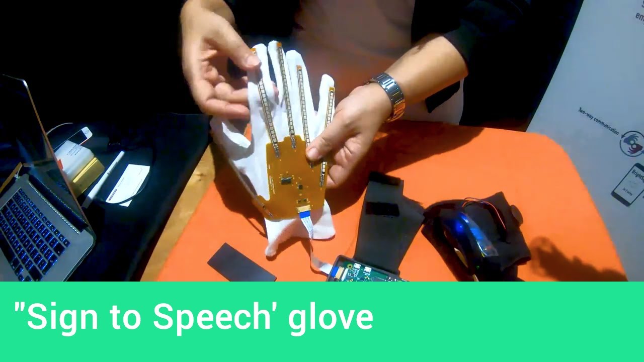 ''Sign to Speech' glove for deaf people
