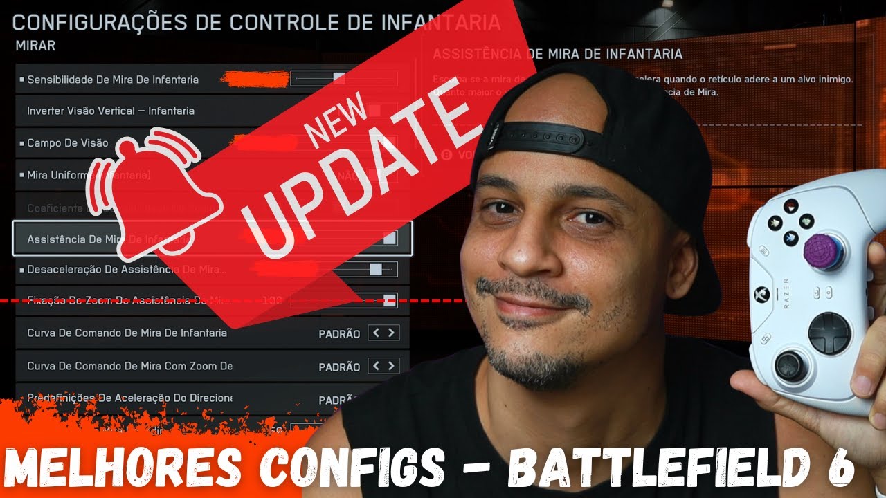 ATUALIZADO - Melhores CONFIGURAÇÕES de CONTROLE para o BATTLEFIELD 6 #bf #xbox #playstation #pc