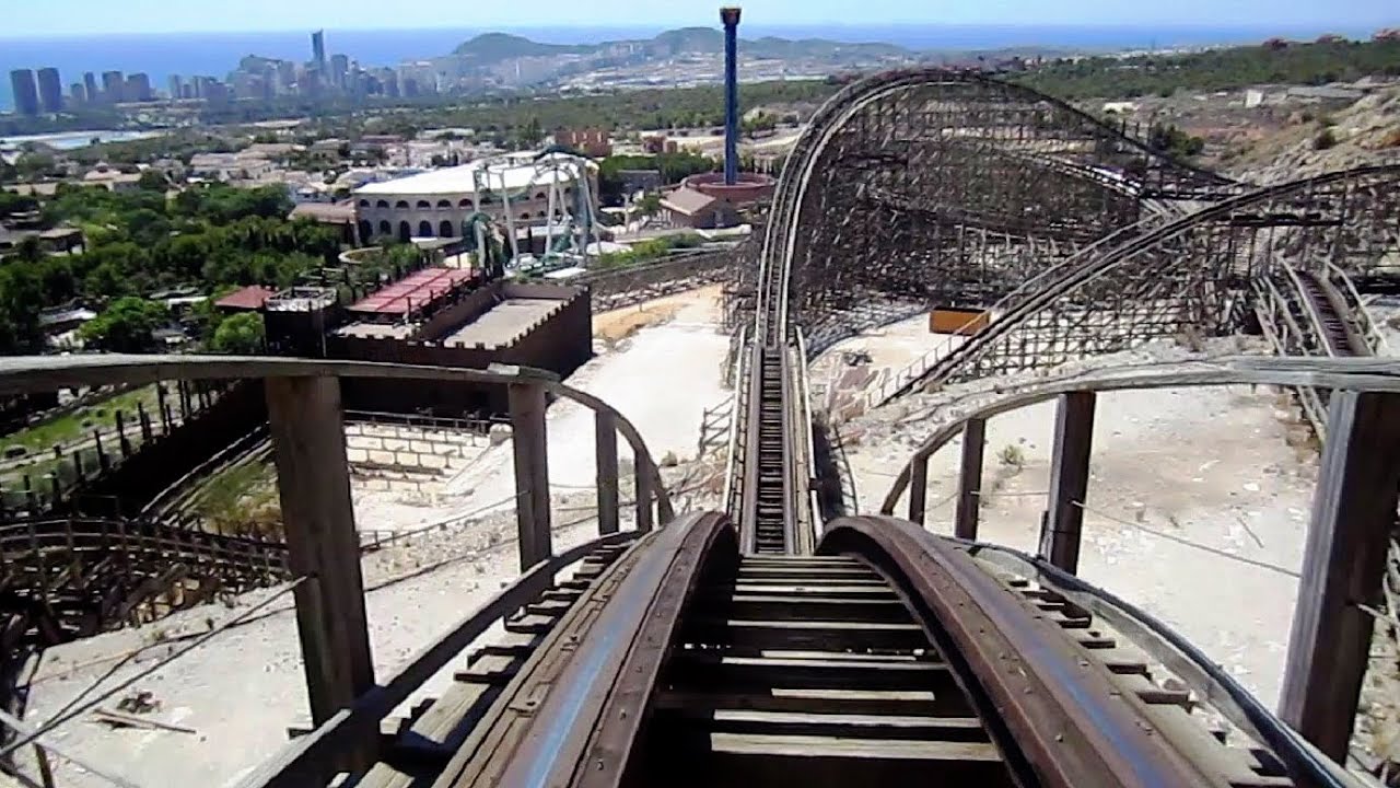 Magnus Colossus front seat on-ride HD POV Terra Mitica