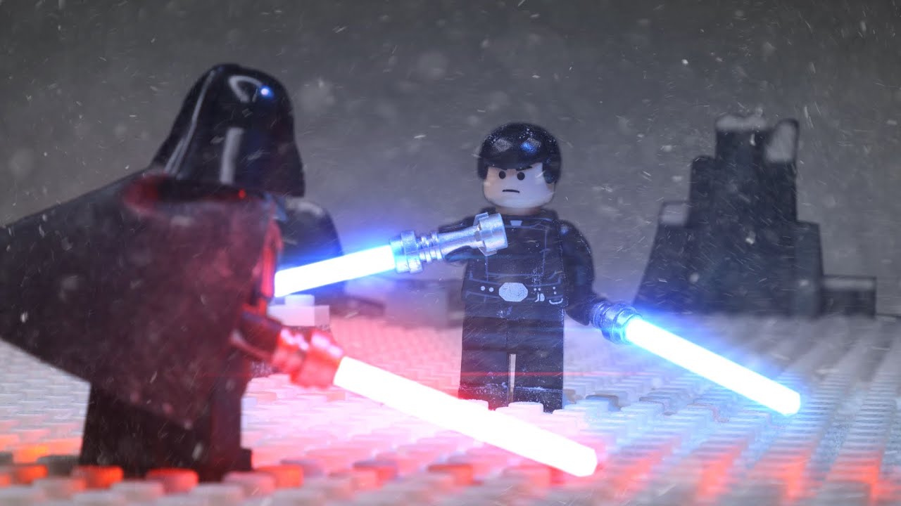 Lego Star Wars - Starkiller takes on Darth Vader and snow troopers