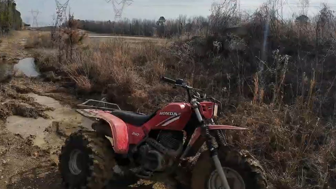 Honda 250sx western trails after big rain at Carter's  off-road February 2026