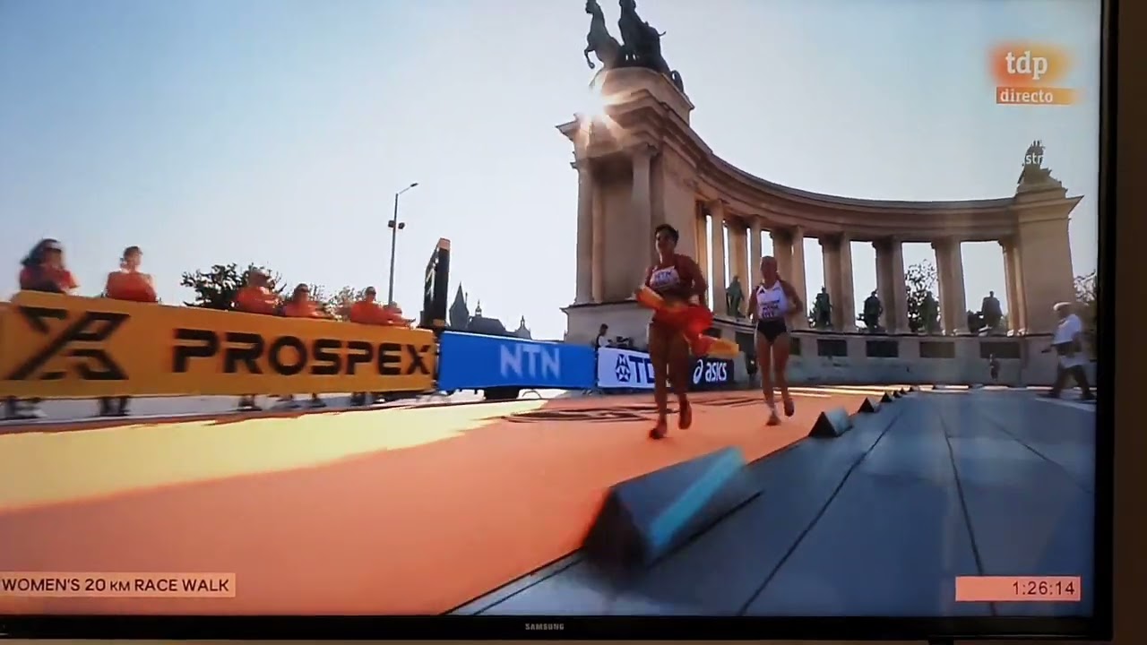 María Pérez,  campeona del mundo 20 km marcha