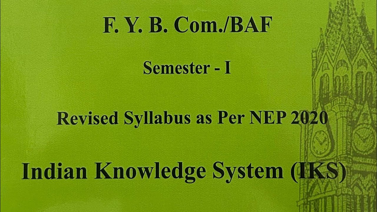 Indian Knowledge System |Most Imp Questions |Fybcom sem1 nep|Mumbai University CDOE Exam|Fybaf sem1