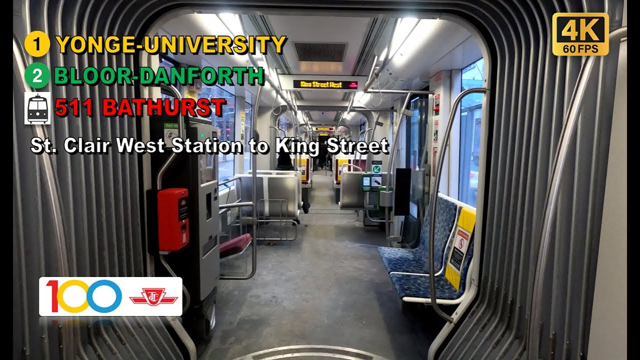 TTC POV Walk: St. Clair West Station to King Street Via Spadina Station【4K 60FPS】