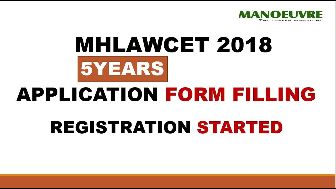 MH LAWCET-2018 (5YEARS) APPLICATION FORM FILLING