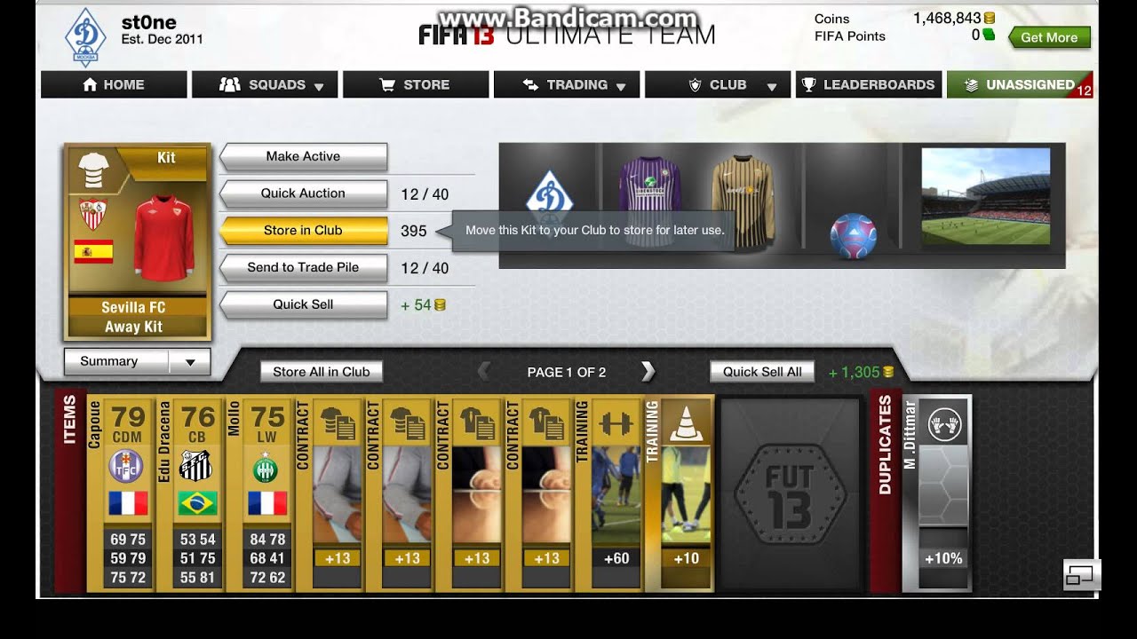 fifa 13 ultimate team Открываем паки и смотрим открытое (: [25]
