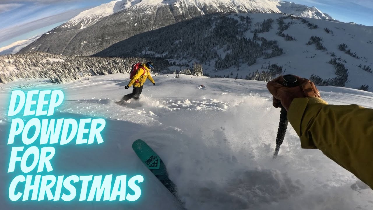 В окрестностях Уистлера идеальные условия для катания на лыжах – это всё, чего я хотел на Рождество!