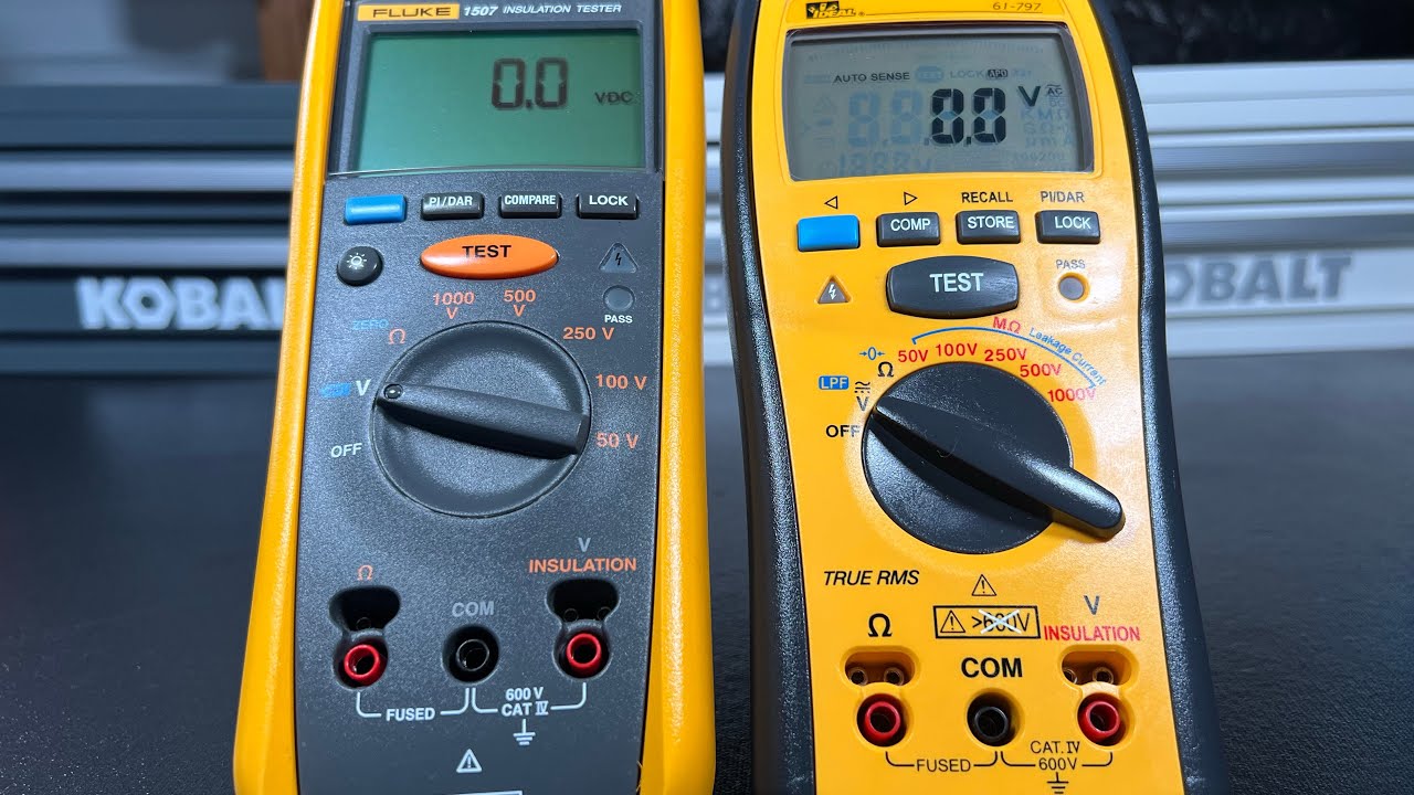 FLUKE 1507 vs IDEAL 61-797 feat. HIOKI  DT4282 Advanced Multimeter