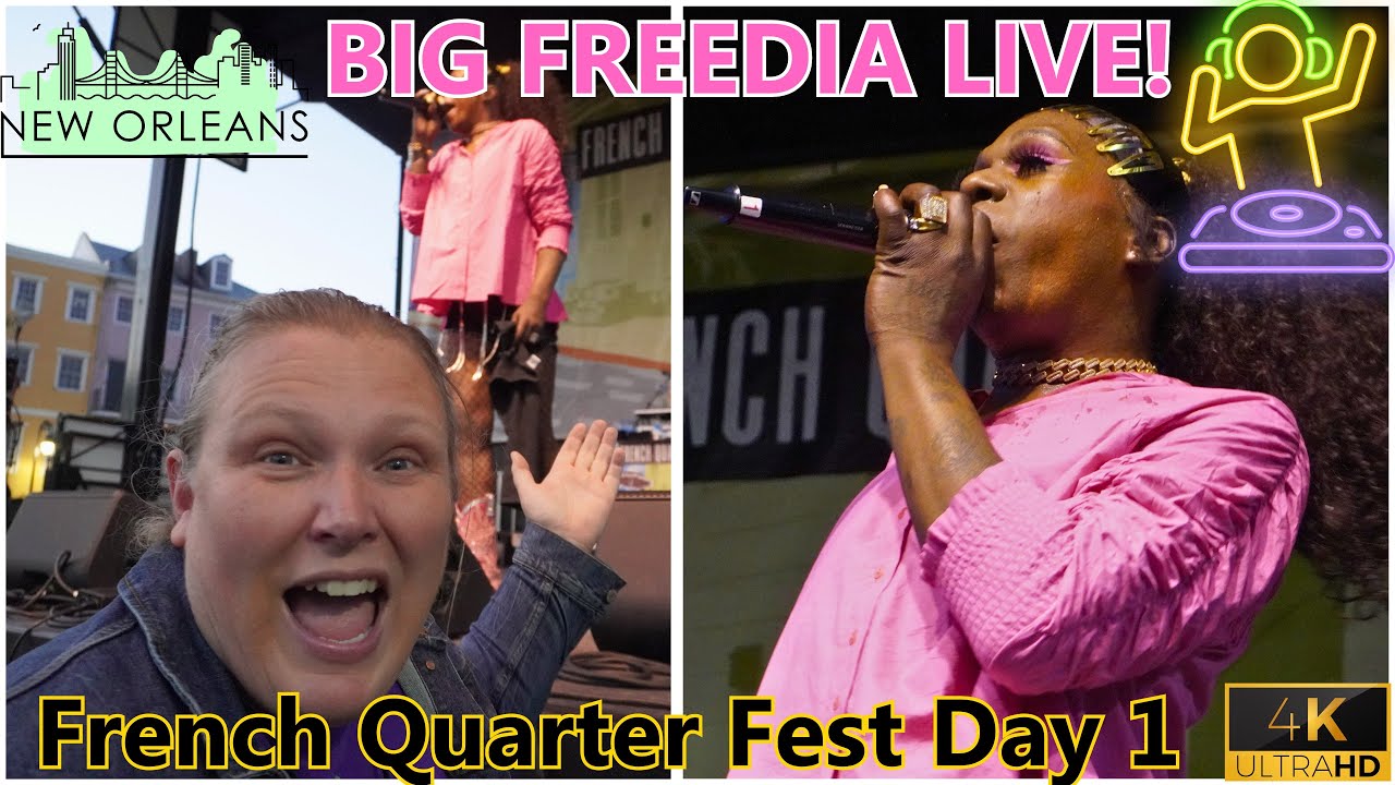 BIG FREEDIA Queen Diva. “QUEEN OF BOUNCE”  takes over New Orleans French Quarter Fest 2024 DAY 1 🔥.