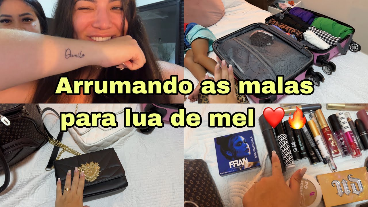 ARRUMANDO AS MALAS PARA LUA DE MEL 🌙🍯