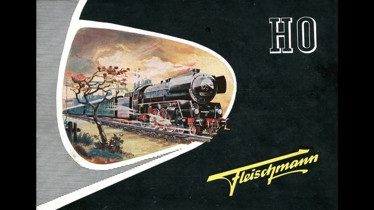 FLEISCHMANN model trains first HO Catalog 1952 - 53 (slide show)
