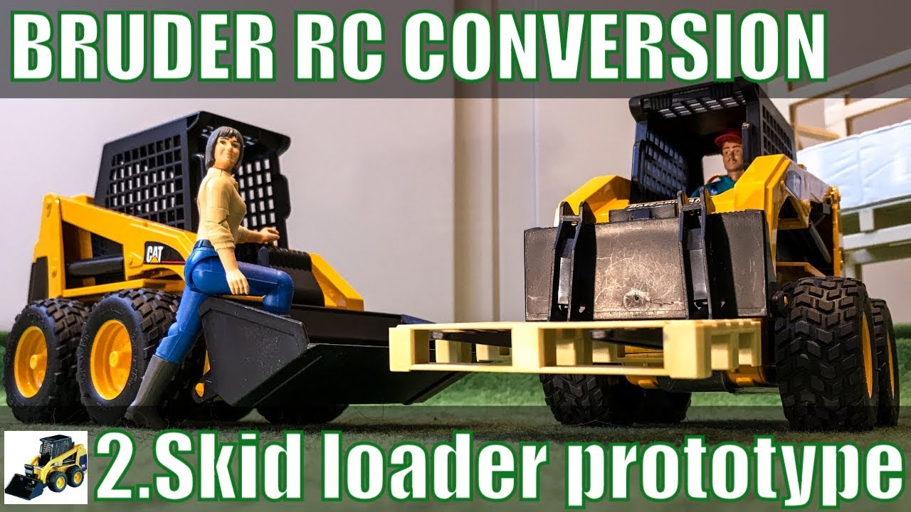 Bruder skid loader RC conversion pt2: prototype
