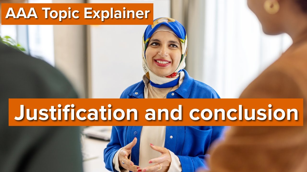 AAA Topic Explainer - Justification and conclusion