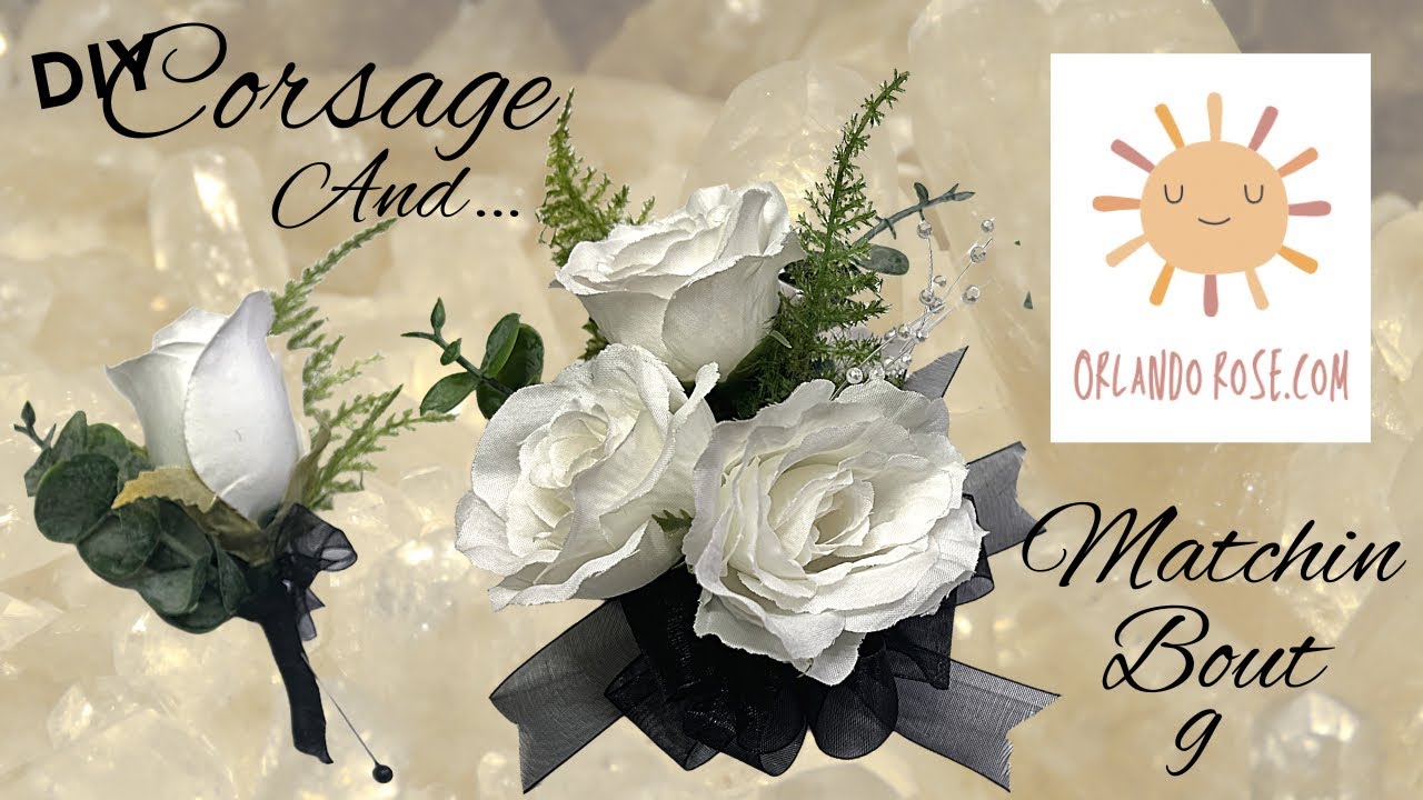 Corsage and Matching Boutonniere | #diy | #wedding