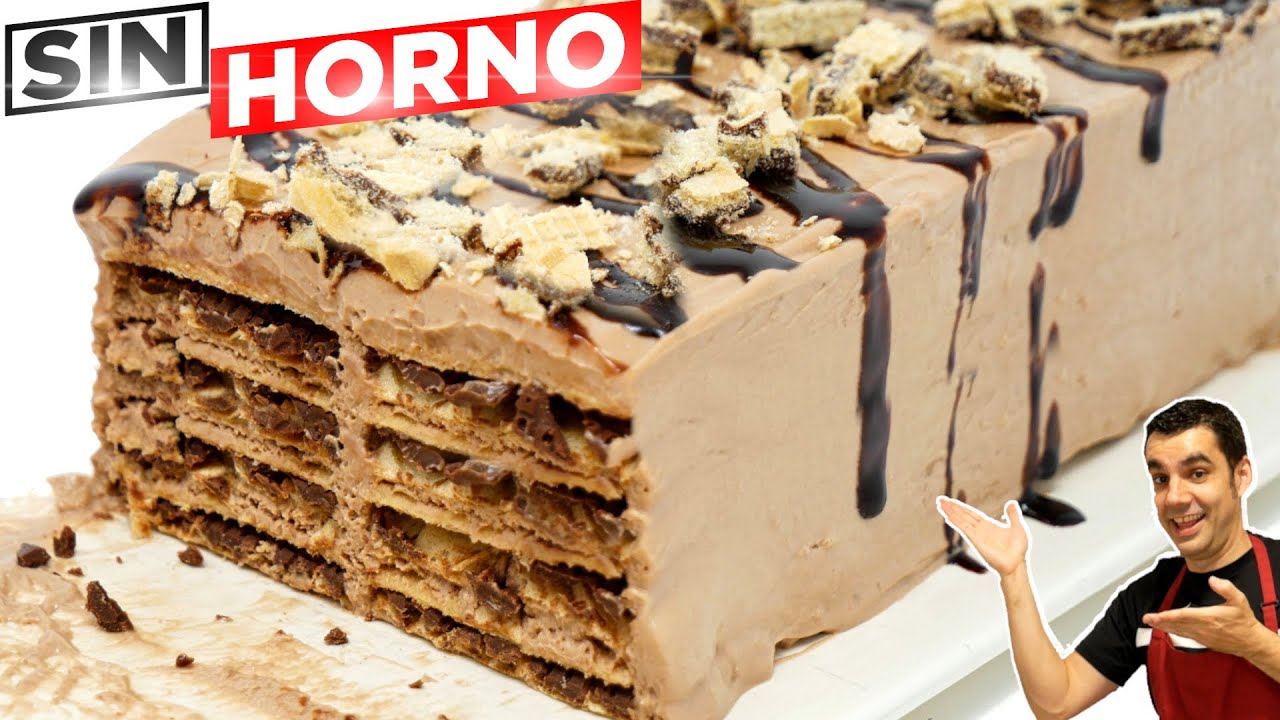 POSTRE FRÍO con solo 4 Ingredientes y SIN HORNO 😍🍫 (PASTEL Muy fácil cremoso y delicioso) Receta 836