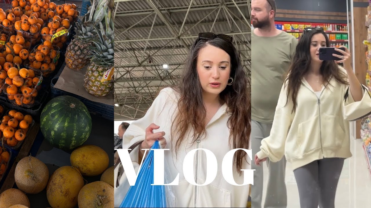 VLOG | MARKET, PAZAR VLOG | PAZARA ALIŞVERİŞE GİDİYORUZ | EVDE YEMEK YAPIYORUZ | GÜNLÜK VLOG