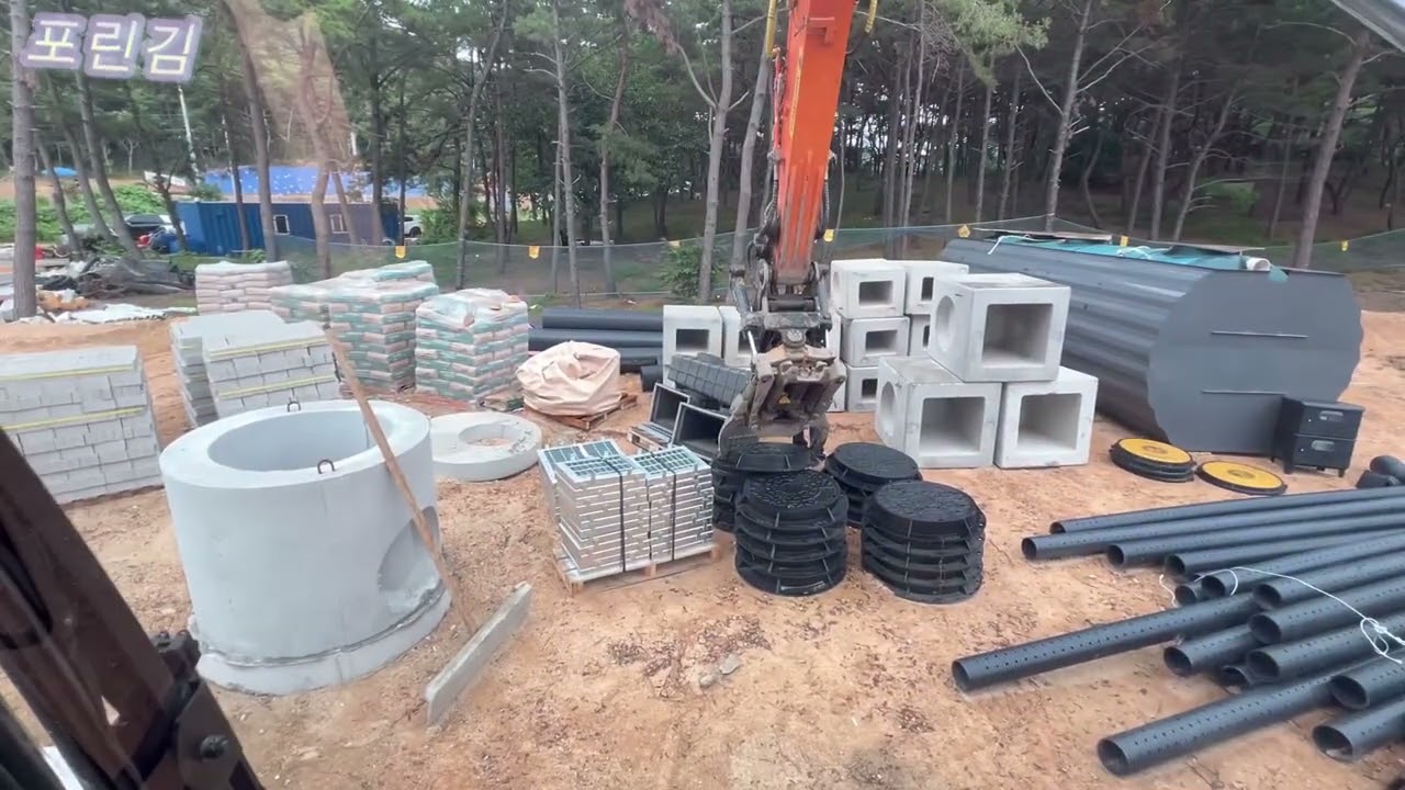 우수관로 터파기 및 되메우기 작업영상
