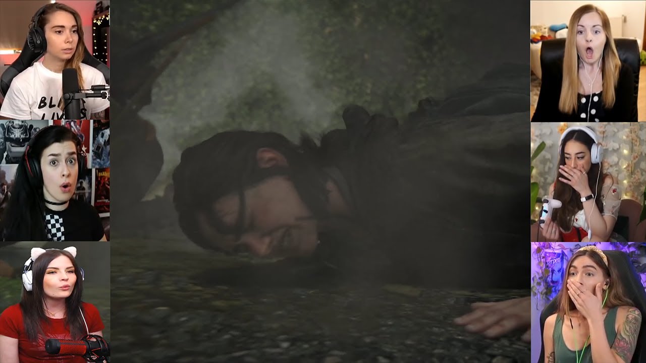 Female Gamers Reaction to Shimmer the Horse JumpScare in The Last of Us Part II (Reaction MASHUP!)