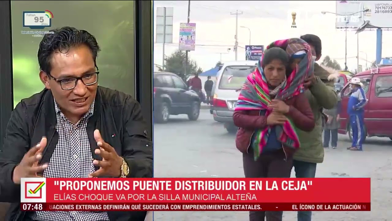 Oscar Elías propone construir un “puente distribuidor” para descongestionar la Ceja de El Alto