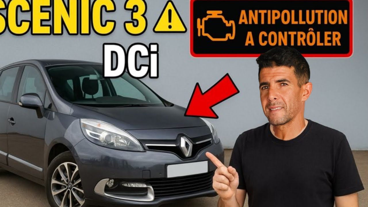 Scénic 3 dCi : Voyant moteur et message “Antipollution”…