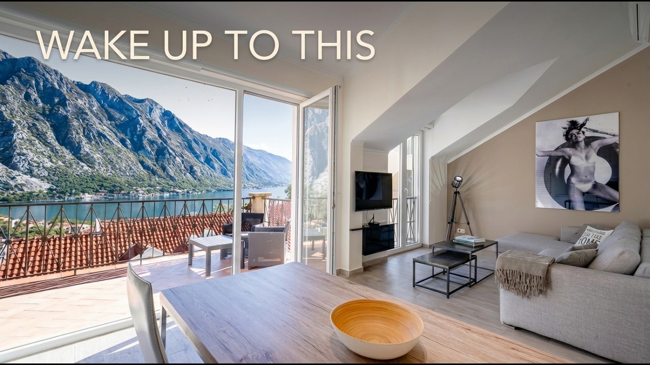 Fully furnished 1BD apartment in a gated community with pool in Orahovac with panoramic view