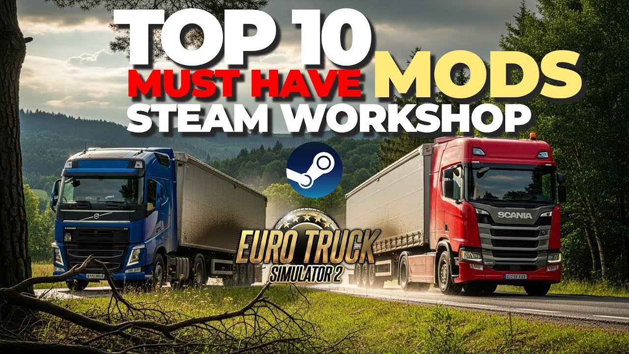 Euro Truck Simulator 2 — Топ-10 ОБЯЗАТЕЛЬНЫХ МОДОВ из Steam Workshop для ETS2 | Лучшие моды для ETS2