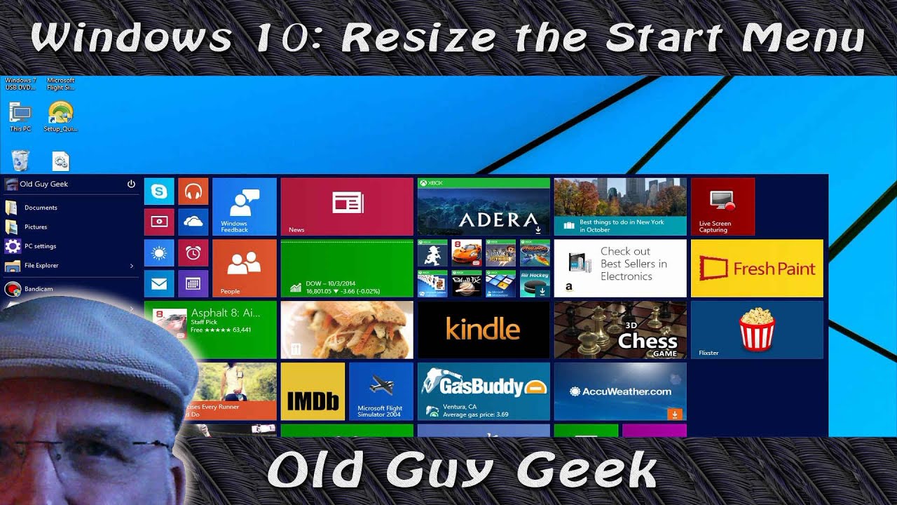 Windows 10 Tips & Tricks - Resize the New Start Menu