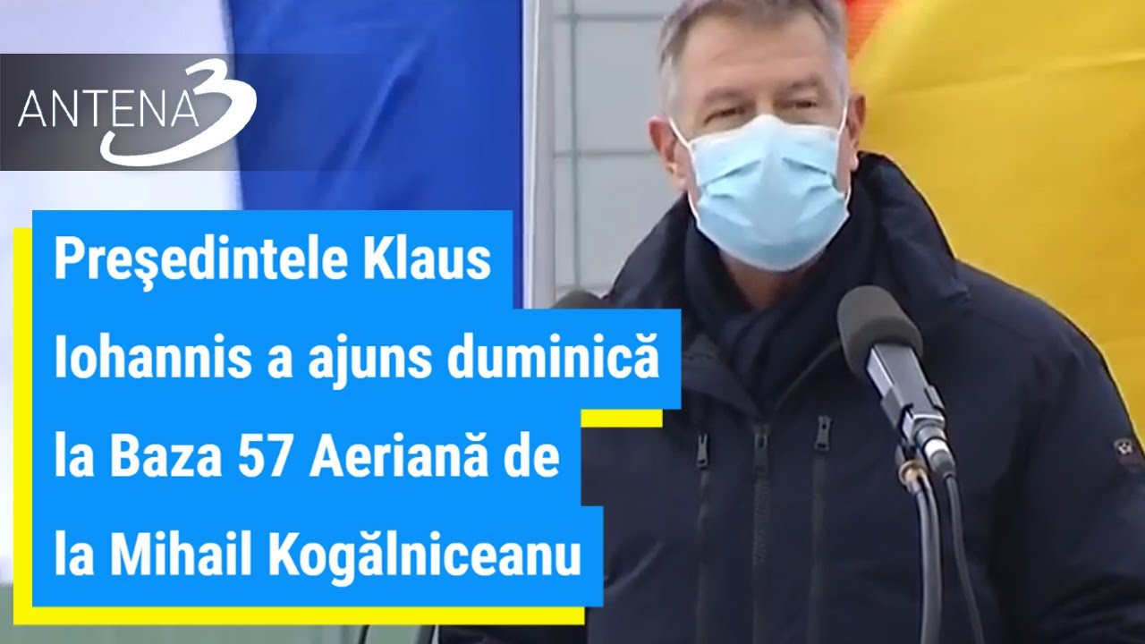 Klaus Iohannis şi Nicolae Ciucă, la Baza 57 Aeriană