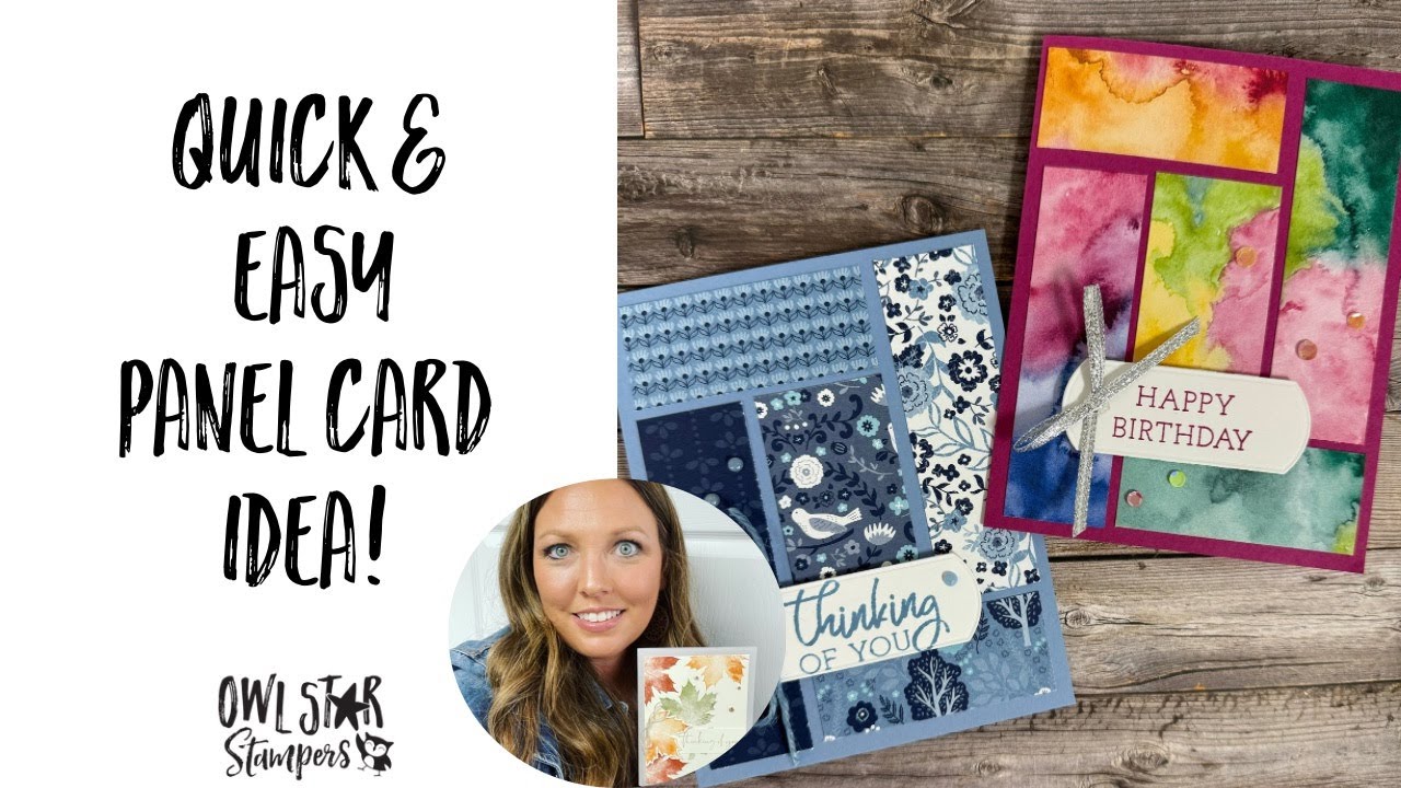 Making a Quick and Easy Panel Card Using Designer Series Paper
