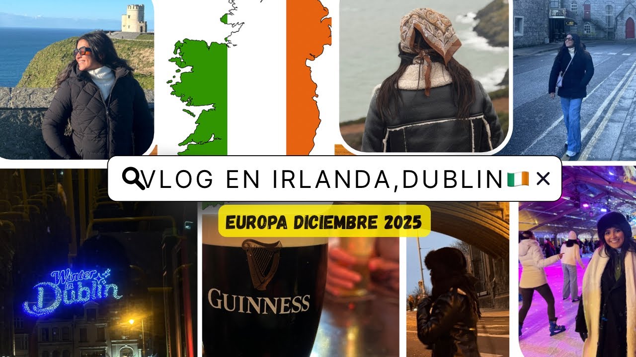 Viajando por Europa conociendo Irlanda,Dublín 🇮🇪 DIC/2025