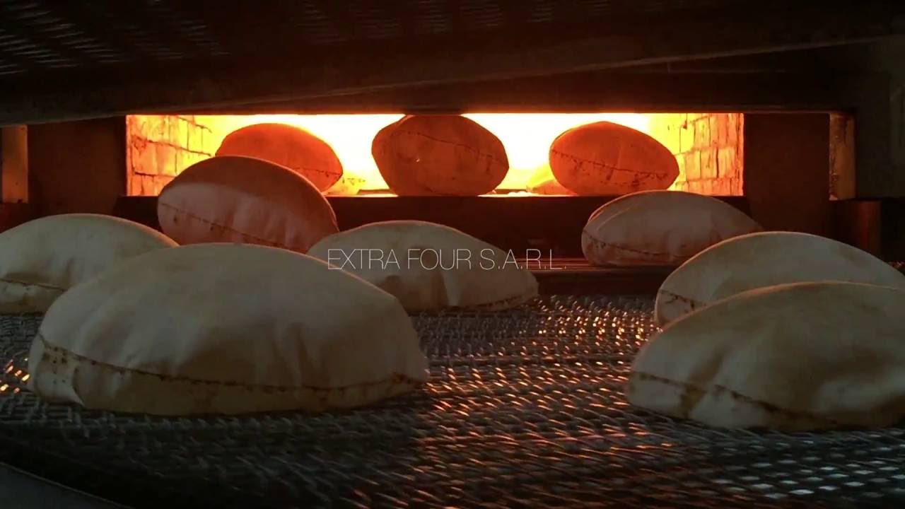 Pita Lebanese Bread 3 rows line - BAKERY EQUIPMENT IN LEBANON