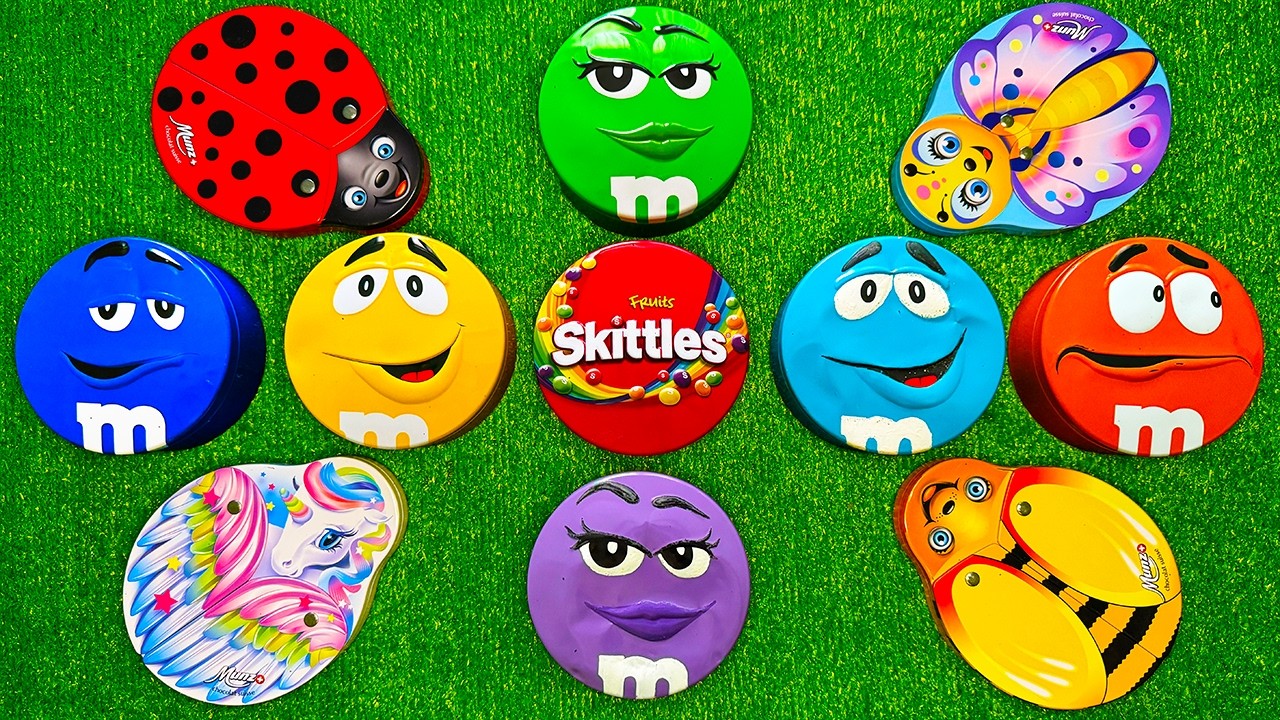 Satisfying Video | Top Unboxing Rainbow M&M'S and Tasty Munz Candy From 11 Glossy Boxes ASMR
