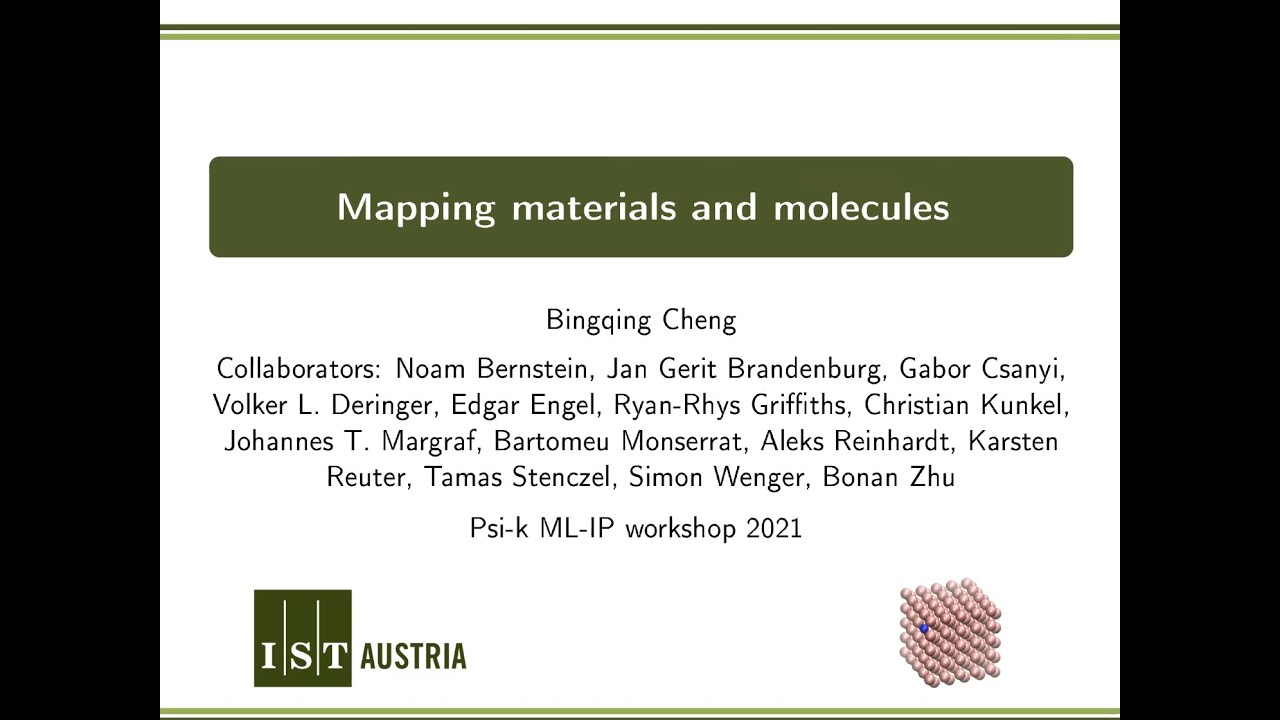 Bingqing Cheng - Predicting materials properties: from thermodynamics to transport