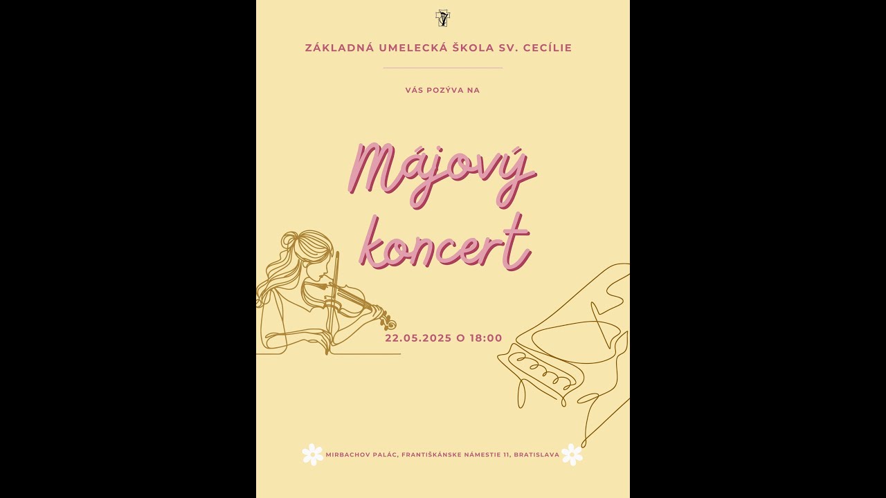 Májový koncert - 22.05.2025 - Mirbachov palác
