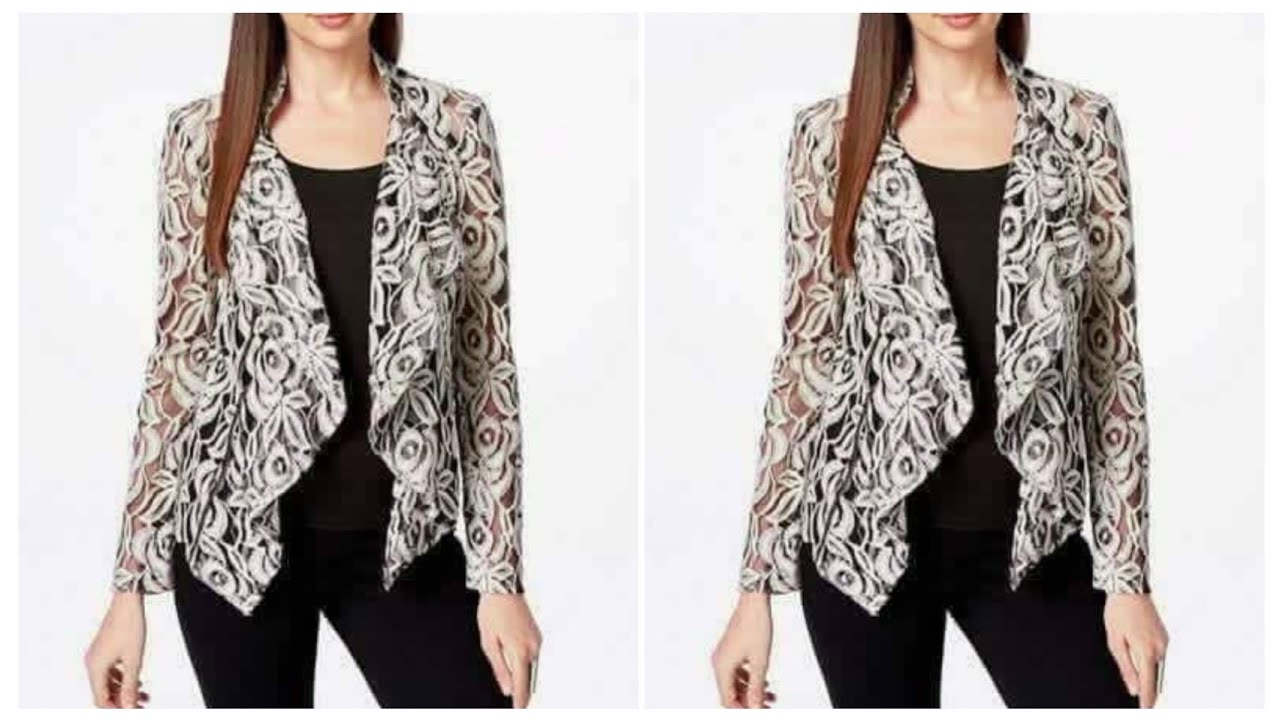 Waterfall Jacket Illustration/ Pattern Making Idea